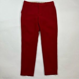Banana Republic Red Martin Fit Ankle Pants Size 6